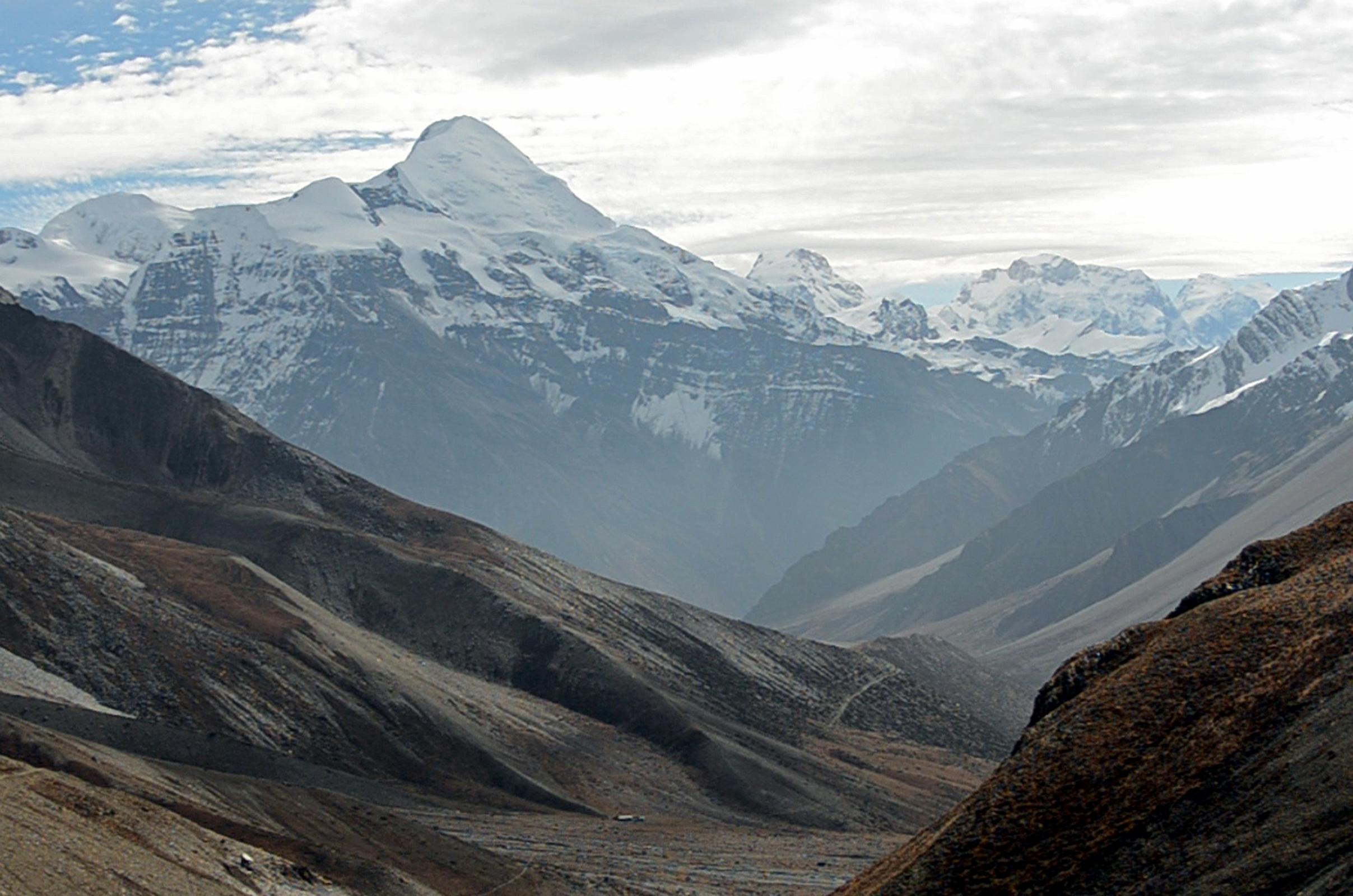 03 Looking Back At Kang Guru, Manaslu, And Ngadi Chuli From The Trail From Nar Village To The Kang La 